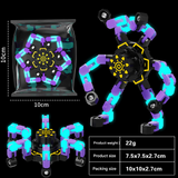 Luminous Mechanical Fidget Gyroscope Toy – ABS Finger Spinner with Steel Ball
