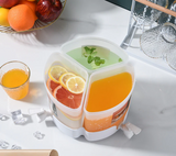 5.2L Triple-Compartment Cold Water Kettle with Faucet – Rotating Beverage Dispenser