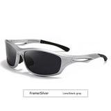[Solarix] Silver Wraparound Sunglasses
