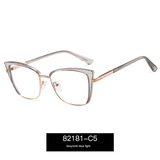 Cat-Eye Anti-Blue Light Glasses for Women – Light Luxury Optical Frame | Myopia-Ready