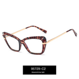 Women’s Anti-Blue Light Computer Glasses – Metal Frame With Flat Lens Eyewear