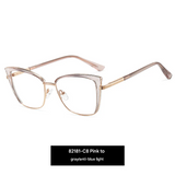 Cat-Eye Anti-Blue Light Glasses for Women – Light Luxury Optical Frame | Myopia-Ready
