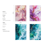 Marble Pattern Coil Notebooks - Pack of 4