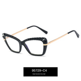 Women’s Anti-Blue Light Computer Glasses – Metal Frame With Flat Lens Eyewear