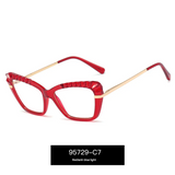 Women’s Anti-Blue Light Computer Glasses – Metal Frame With Flat Lens Eyewear