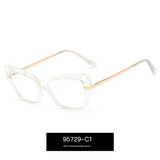 Women’s Anti-Blue Light Computer Glasses – Metal Frame With Flat Lens Eyewear