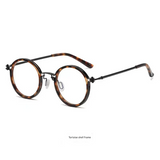 Round Frame Anti-Blue Light Glasses for Women & Men – High Myopia-Ready Resin Lenses