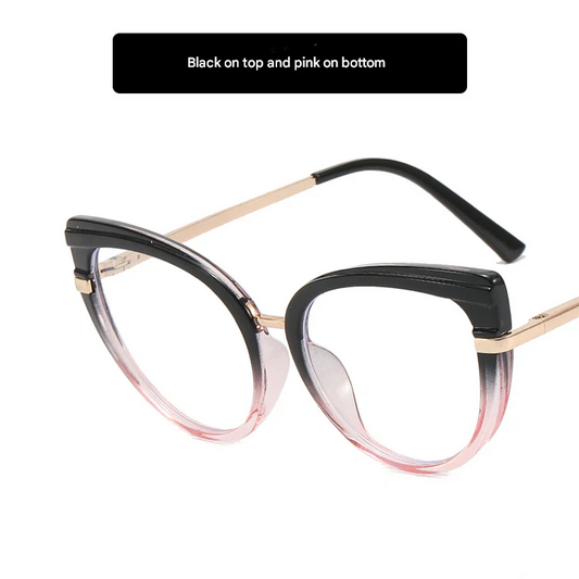 Classic Cat Eye Anti-Blue Light Glasses for Women – TR90 Retro Flat Frame