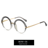 Women's Round Frame Blue Light & UV400 Glasses – Full Frame Optical Eyewear