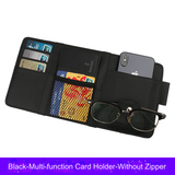 PU Leather Car Sun Visor Organizer – Card and Glasses Holder