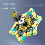 Luminous Mechanical Fidget Gyroscope Toy – ABS Finger Spinner with Steel Ball